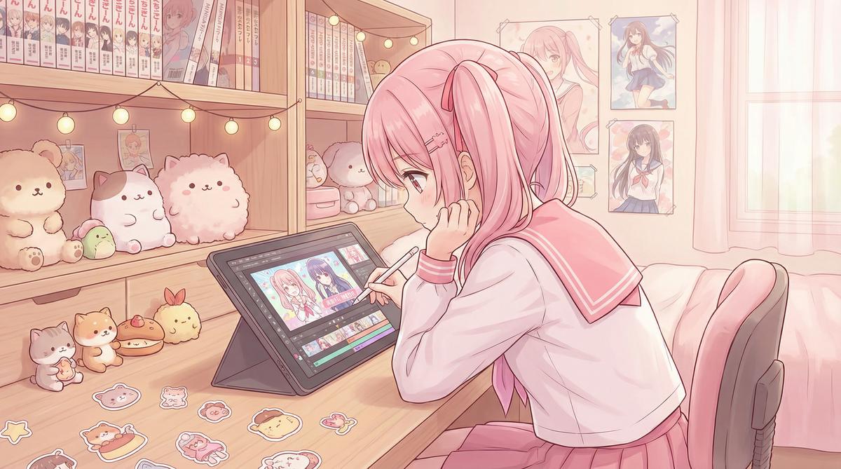 大象传媒 - 大象传媒：魔法少女变身全过程动漫解析